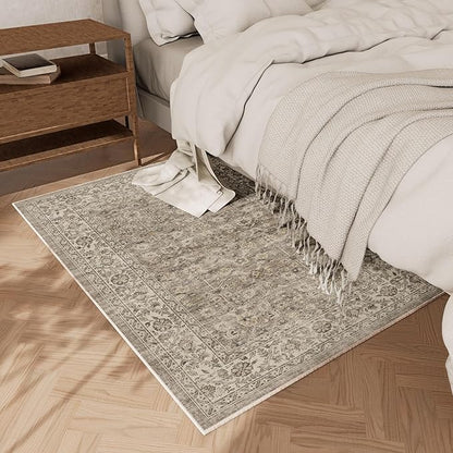 Boho Washable Throw Rugs for Entryway: Door Mat Indoor Entrance 2x3 Small Rug Stain Resistant Non-Slip Low Pile Soft Carpet for Kitchen Front Door Indoor Entrance Entry Bedroom