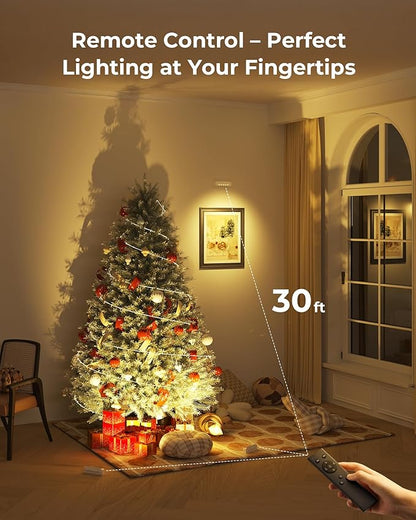 LED Spotlights Indoor, Rechargeable Uplights with Daily Auto Timer, 5500mAh Battery, 3CCT, Dimmable & Remote Control, Wireless Accent Lighting for Plants, Wall Display & Artwork