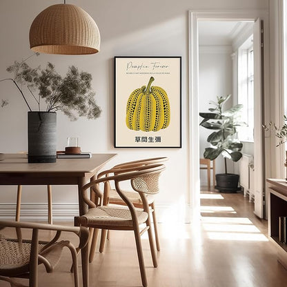 Poster Master Pumpkin Forever Print - Yayoi Kusama Poster - Infinity Dots Japanese Art - Trendy Gift for Men & Women - Pop Art Decor for Office, Bedroom or Living Room - 8x10 UNFRAMED Wall Art