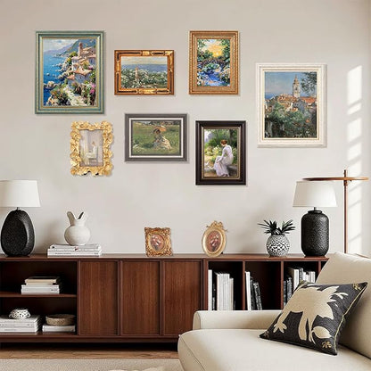 15 Pack Vintage Picture Frames for Wall or Tabletop Display Ornate Vintage Frames Gallery Wall Frame Set Vintage Wall Art for Gallery Bedroom Living Room Antique Photo Frame for Wall Décor