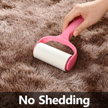 Deerhoo Large Shag Area Rugs 6 x 9, Tie-Dyed Plush Fuzzy Rugs for Living Room, Ultra Soft Fluffy Furry Rug for Bedroom, Indoor Carpet Nursery Rugs for Kids Room Home Decor, Coffee