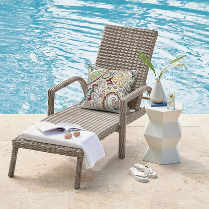 DYTXIII Pack of 2 Waterproof Outdoor Pillow with Inserts, 18x18 Square Patio Decorative Throw Pillow for Home,Sofa,Bench and Patio Furniture,Paisley Chilli