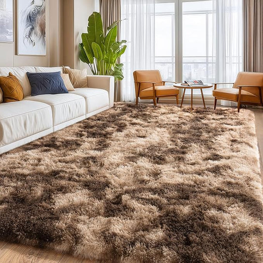 Fluffy Rug for Living Room, Furry Carpet for Teen, Shaggy Carpet for Nursery Room, Hot Pink Fuzzy Plush Rug for Dorm, Shag Rug 9x12 Feet