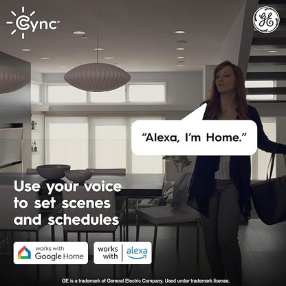 GE Cync Reveal HD+ Smart Undercabinet Light Fixture, Color Changing, 12-in Bar
