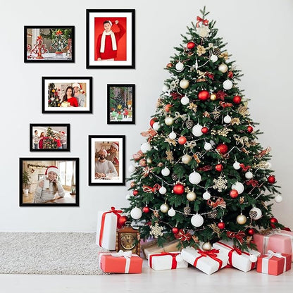 12x12 Picture Frame 2 Pack, Gold Photo Frames Collage for Wall Hanging, 12 x 12 Square Wall Gallery Poster Frame with Clear Plexiglass, Display Pictures 8x8 with Mat or 12x12 Without