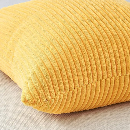 Topfinel Burnt Orange and Blue Couch Pillows Pack of 4 Decorative 16x16 Inch Velvet Pillow Covers for Bed Accent Modern Corduroy Pillowcase Sofa Livingroom Home Decor