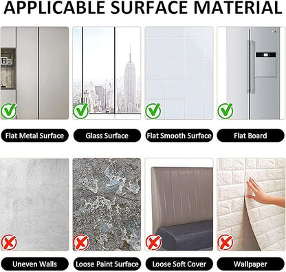 A2 Acrylic Mirror Sheet for Wall, 16.5" x 23.2" Large Rectangular Mirror Tiles Frameless Wall Mounted Mirror Self-Adhesive Mirror Stickers for Vanity Bedroom Home Decor