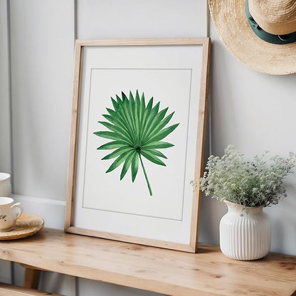 DREAM BIG PRINTABLES Tropical Leaves Art Prints (Set of 6) - Unframed 11x14