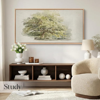 Bzstyleart Large Wood Framed Wall Art Landscap Room Decor Aesthetic
