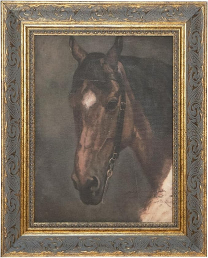 Petal Lane Farmhouse Wall Decor - 8x10 Framed Antique Decor - Make Your Own Gallery Wall Frame Set - Dark Academia Wall Decor - Modern Farmhouse Decor (Horse Portrait)