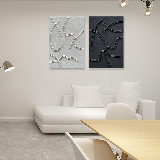 NANKAI Art Hand-Painted Abstract Art Oil Painting Contemporary Minimalist Home Wall Decoration Painting 36x24 Inch x 2