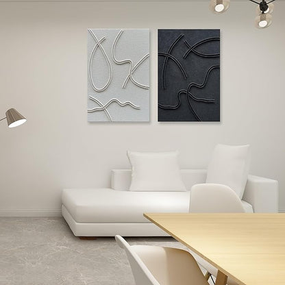 NANKAI Art Hand-Painted Abstract Art Oil Painting Contemporary Minimalist Home Wall Decoration Painting 36x24 Inch x 2