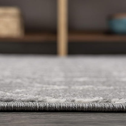 JONATHAN Y Boho Vintage Diamond Gray/Ivory Round Area Rug 3 ft, Moroccan Hype for Living Room, Bedroom, Kitchen, Office, Easy-Cleaning, High Traffic, Pet-Friendly, Non-Shedding (MOH101C-3R)