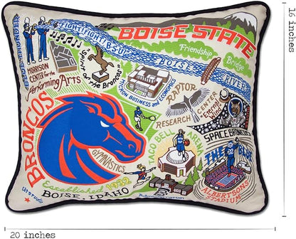 Catstudio Boise State University Collegiate Embroidered Decorative Throw Pillow