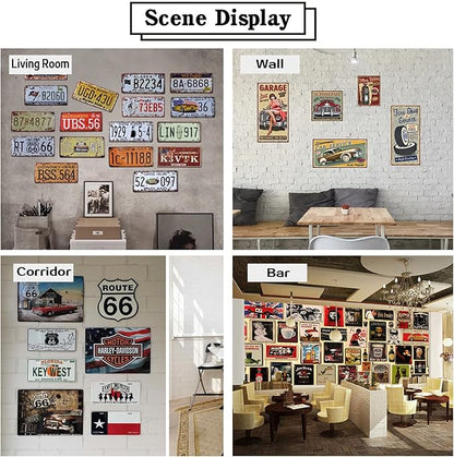 Aenaon Vintage Tin Signs While On This Ride Called Life Retro Cowboy Tin Sign Home Kitchen Bar Wall Decor Man Cave Decor Sign Western Decor 8x12 Inches