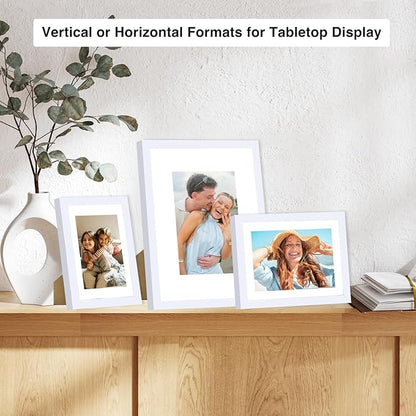 20 Packs Picture Frames Collage Wall Decor for Wall Hanging or Tabletop Display, Gallery Wall Frame Set for Family, Multi Sizes Photo Frames Collage Including 3Pcs 8x10, 8Pcs 5x7, 9Pcs 4x6, White