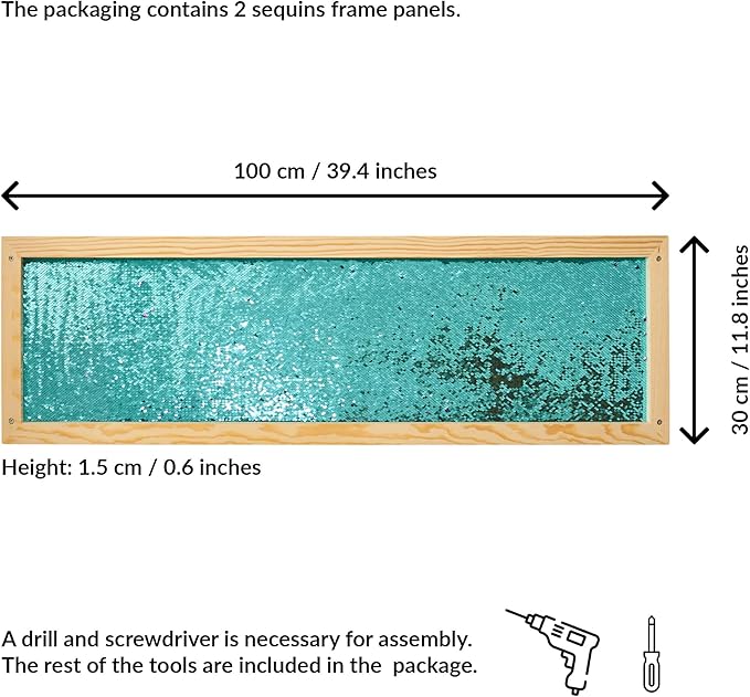 ODOXIA Sequin Sensory Wall Panel for Kids | Interactive Wall Decor & Flip Fabric Board | Reversible Toy for Play & Learning | Room Equipment & Autism Toys