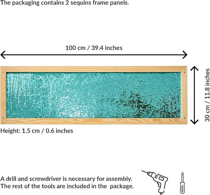 ODOXIA Sequin Sensory Wall Panel for Kids | Interactive Wall Decor & Flip Fabric Board | Reversible Toy for Play & Learning | Room Equipment & Autism Toys