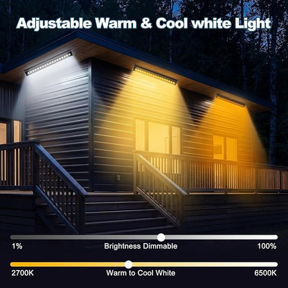Smart LED Light Bar 20" – WiFi App & Remote Controlled RGB Wall Washer, 2700K-6500K Tunable White, 100% Dimmable IP65 Waterproof Outdoor Light Fixture, Voice Control, for Patio Garden Stage