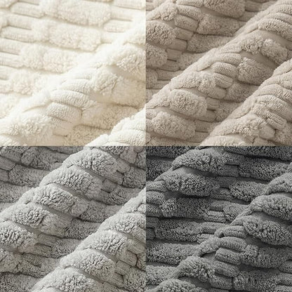 Fancy Homi 4 Packs Decorative Throw Pillow Covers for Living Room Couch Bed, Modern Farmhouse Boho Home Décor Accent Cushion Case, 18" x 18", Grey Series