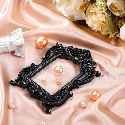 Yulejo 10 Pcs Vintage Gold Mini Frames Set, Baroque Victorian Ornate Decorative Frames for Gallery Wall Decor, DIY Jewelry Display, Antique Frame for Home, Wedding, Room, No Glass or Backing (Retro)