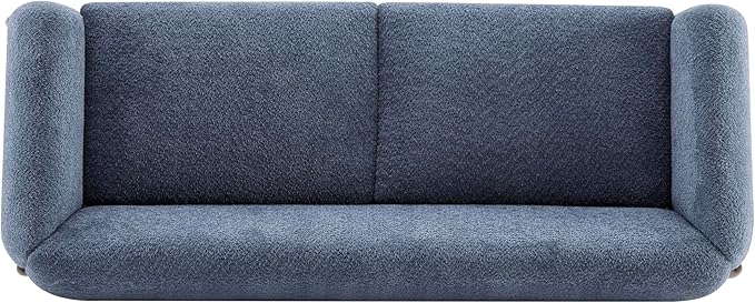 Christopher Knight Home Almab 82 Inches Sofa Couch, Cozy Boucle Upholstered 3-Seater Sofa, Wood Frame Couch, Comfy Couches for Living Room and Office, Modern Sofa, Lounge Seating, Navy Blue