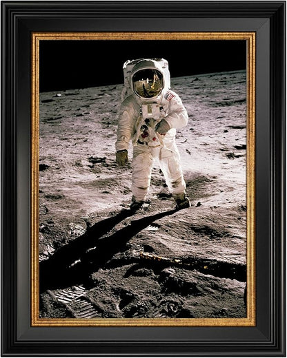 Plein Air Frame for 8x10 Canvas Paintings, No Front & Back,1.7" Wide Vintage Picture Frames For Abstract Wall Art Prints Portrait Landscape, Home Office Gallery Decor (Black Gold)