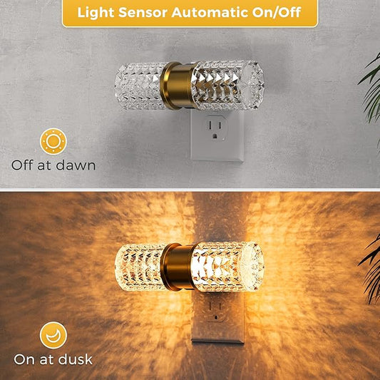 L LOHAS LED Night Light,Modern Night Lights Plug into Wall, Amber-3000K-5000K Adjustable Color Temperature Night-Light,Dimmable Nightlights with Dusk to Dawn Sensor for Rooms Bathroom Hallway