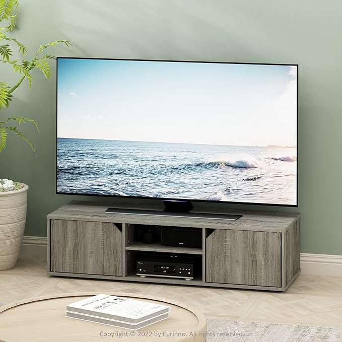 Furinno Classic Stand for TV up to 55 Inch, French Oak