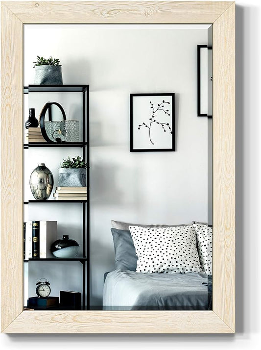 Barnwood Wood Full Length Mirror - Distressed White (AR1-L01)