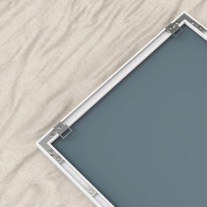 ANYHI Large Full Length Mirror, 60" x 18" Door Mirror Full Length, 2 Hooks, Over The Door or Wall Monuted, Aluminum Frame, for Bedroom Bathroom Checkroom, White