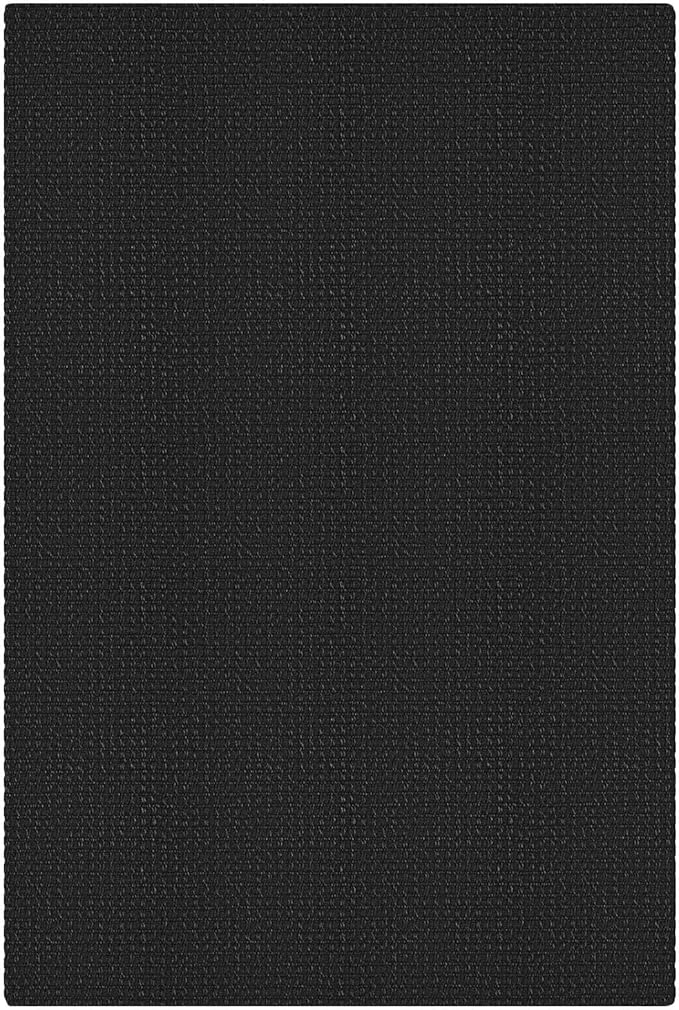 KOZYFLY Indoor Door Mat 2x3 ft Small Area Rugs Washable Front Door Mat Non Slip Rubber Backed Entryway Rug Cotton Entrance Doormat for Front Porch Bathroom Kitchen Bedroom, Black/Dark Grey