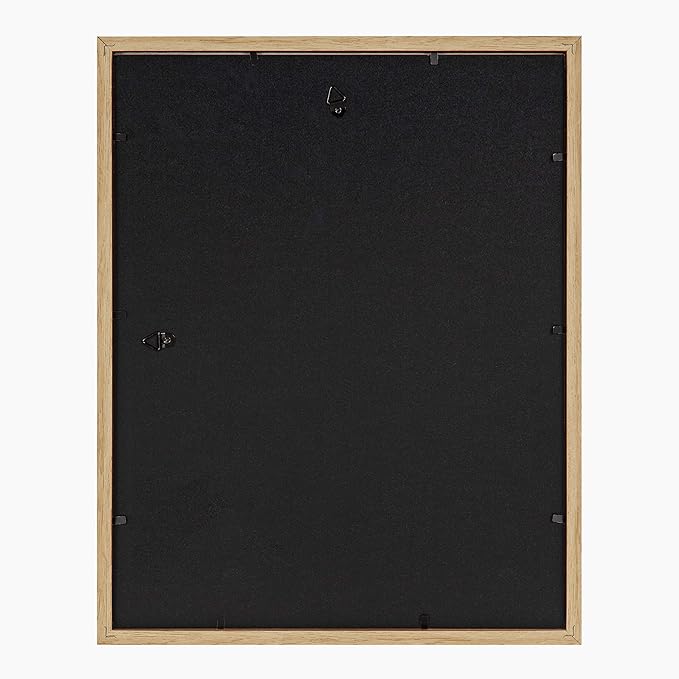 Kate and Laurel Gibson Transitional Frame Set, Set of 4, 11" x 14", White and Natural, Casual Frames for Any Room in The Home