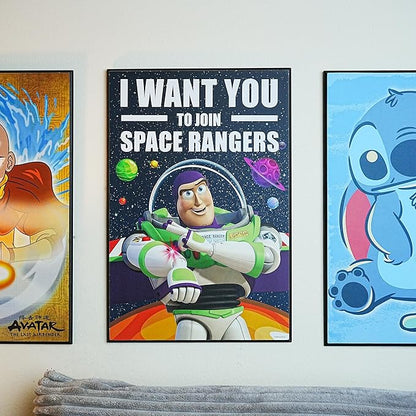 Silver Buffalo Disney Toy Story Buzz Lightyear 13 x 19 Inch Hanging Wood Wall Art