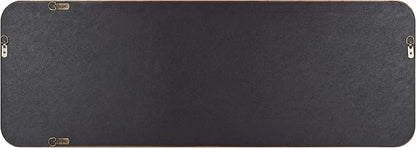 Kate and Laurel Pao Mid-Century Panel Wood Framed Wall Mirror, 16 x 48, Walnut Brown, Modern Full Length Mirror for Wall