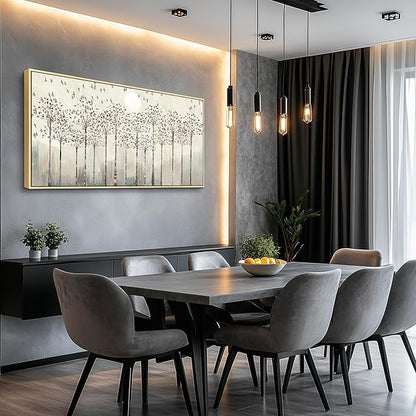 Scenery Abstract Wall Paintings Framed Canvas Wall Art For Living Room Large Office Wall Decor For Bedroom Wall Decorations Pictures Artwork Canvas Prints Boho Home Wall Decor Natural Wood Framed
