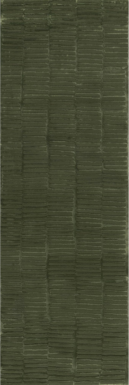 Nuloom Kailani Green, 2'8" x 8', Geometric, Soft and Cozy, High Traffic, Stain Resistant, Easy Clean, Durable Washable Runner for Bedroom, Living Room, Dining Space, Den, Foyer, Entryway