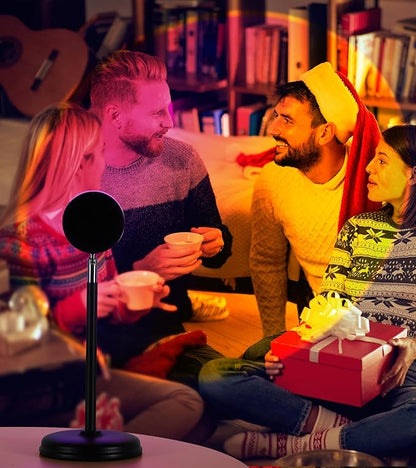 Sunset Lamp Projector,360° Rotatable & App Control Multicolor Multi-Scene Changing Rainbow Led Sun Lamp-Christmas Gift,Aesthetic Room Decor for Selfies,TikTok/Instagram Backdrop,Bedroom Night Light