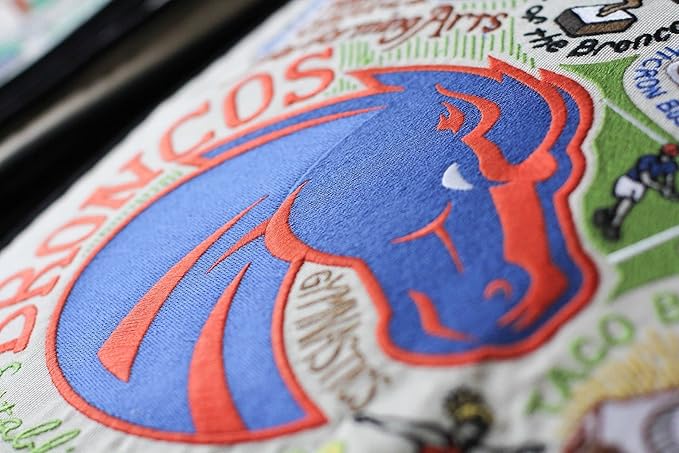 Catstudio Boise State University Collegiate Embroidered Decorative Throw Pillow