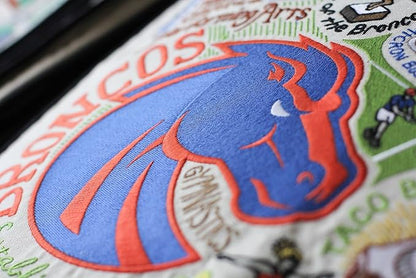 Catstudio Boise State University Collegiate Embroidered Decorative Throw Pillow