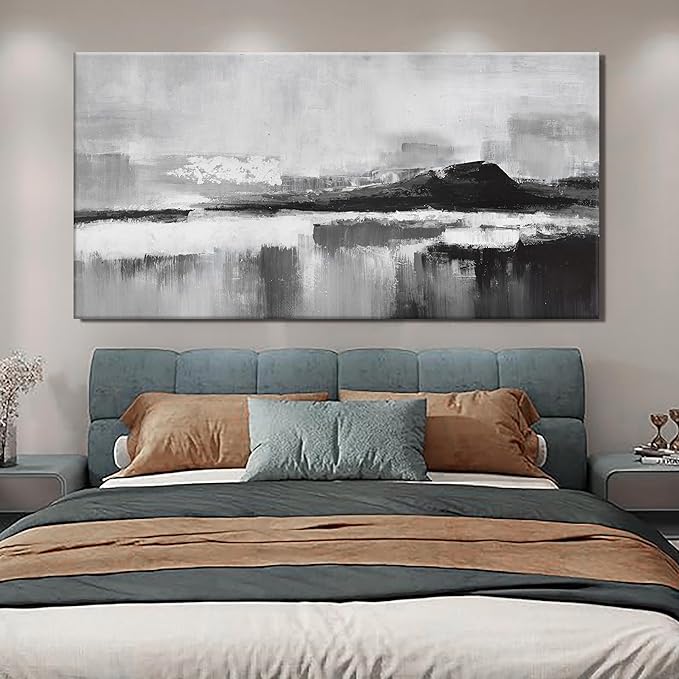 Abstract Wall Art Decor Large Home Decor Wall Art Prints Black and White Wall Decor Modern paintings Decorations for Living Room Bedroom Kitchen Office 30"×60"