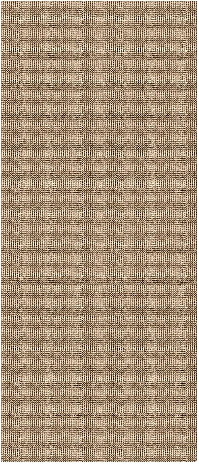 KOZYFLY 3x7 Washable Kitchen Runner Rug, Non Slip Wide Runners for Hallway, Cotton Entryway Runner, Braided Floor Carpet for Entry, Kitchen, Bedside, Hall, Orange Beige/Tan/Brown