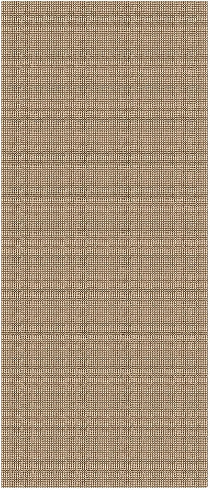 KOZYFLY 3x7 Washable Kitchen Runner Rug, Non Slip Wide Runners for Hallway, Cotton Entryway Runner, Braided Floor Carpet for Entry, Kitchen, Bedside, Hall, Orange Beige/Tan/Brown