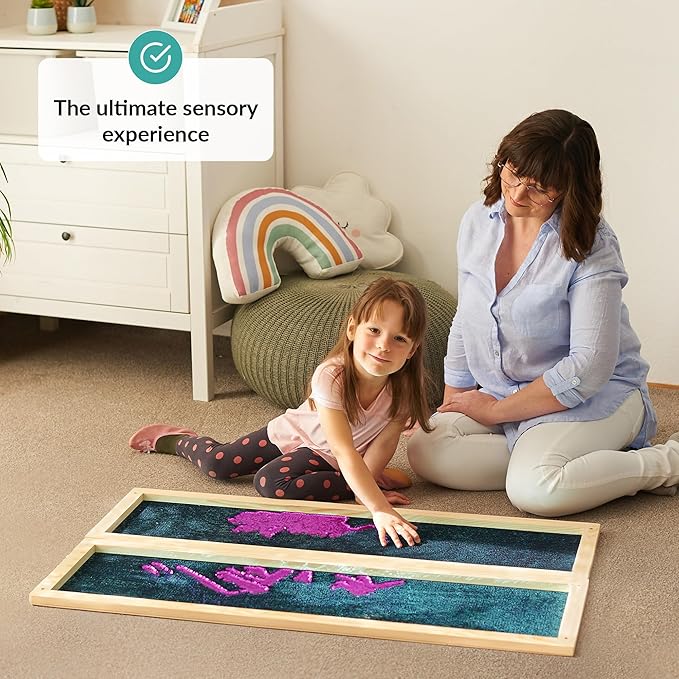 ODOXIA Sequin Sensory Wall Panel for Kids | Interactive Wall Decor & Flip Fabric Board | Reversible Toy for Play & Learning | Room Equipment & Autism Toys