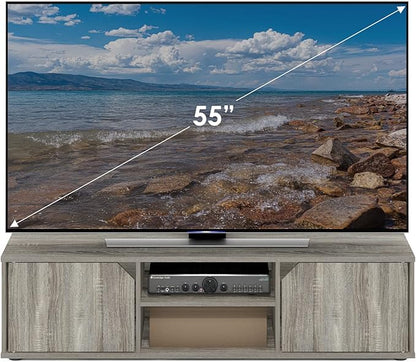 Furinno Classic Stand for TV up to 55 Inch, French Oak
