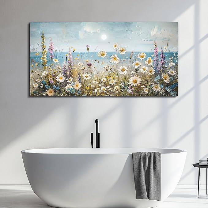 KELIYUAN Wall Art For Living Room Farmhouse Wall Decor For Bedroom Office Decorations Abstract Paintings Flowers Landscape Wall Pictures Canvas Artwork Modern Room Home Decor Posters 20x40In