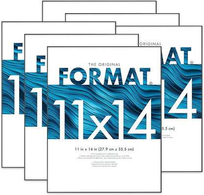 MCS Format Picture Frames, Gallery Wall Frames, Black, 11 x 14, 6-Pack