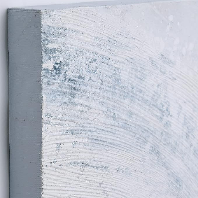 Empire Art Direct Abstract Wall Art Textured Hand Painted Canvas by Martin Edwards, Triptych, 40" x 30" each, Blizzard