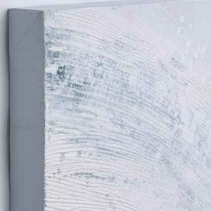 Empire Art Direct Abstract Wall Art Textured Hand Painted Canvas by Martin Edwards, Triptych, 40" x 30" each, Blizzard
