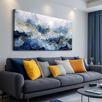 FUHAIHUA Large Canvas Decor For Bedroom Wall Art For Living Room Office Decorations Minimalism Pictures Ink Abstract Paintings Artwork Modern Home Decor Posters Ready To Hang 30"X60"
